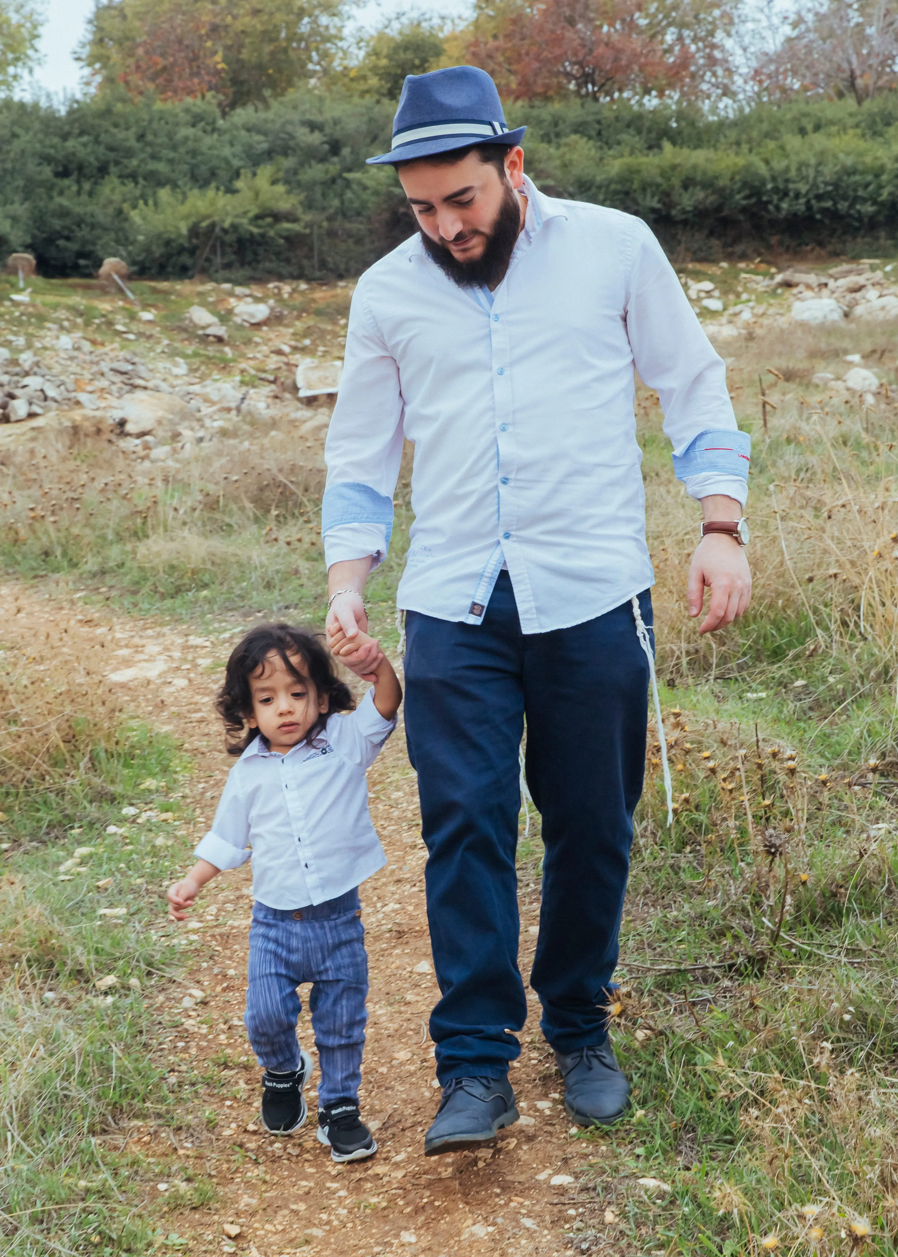 Walking with family